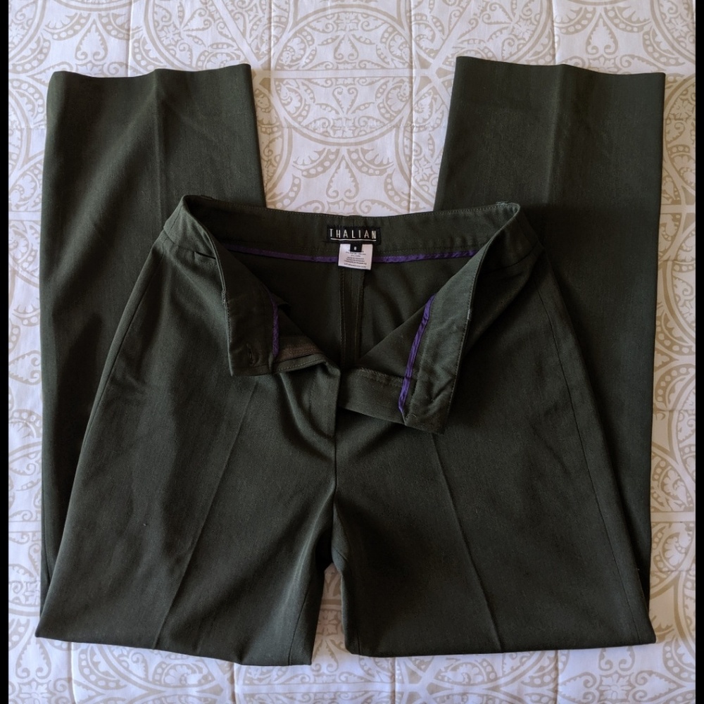 Thalian | Dark Green Dress Pants